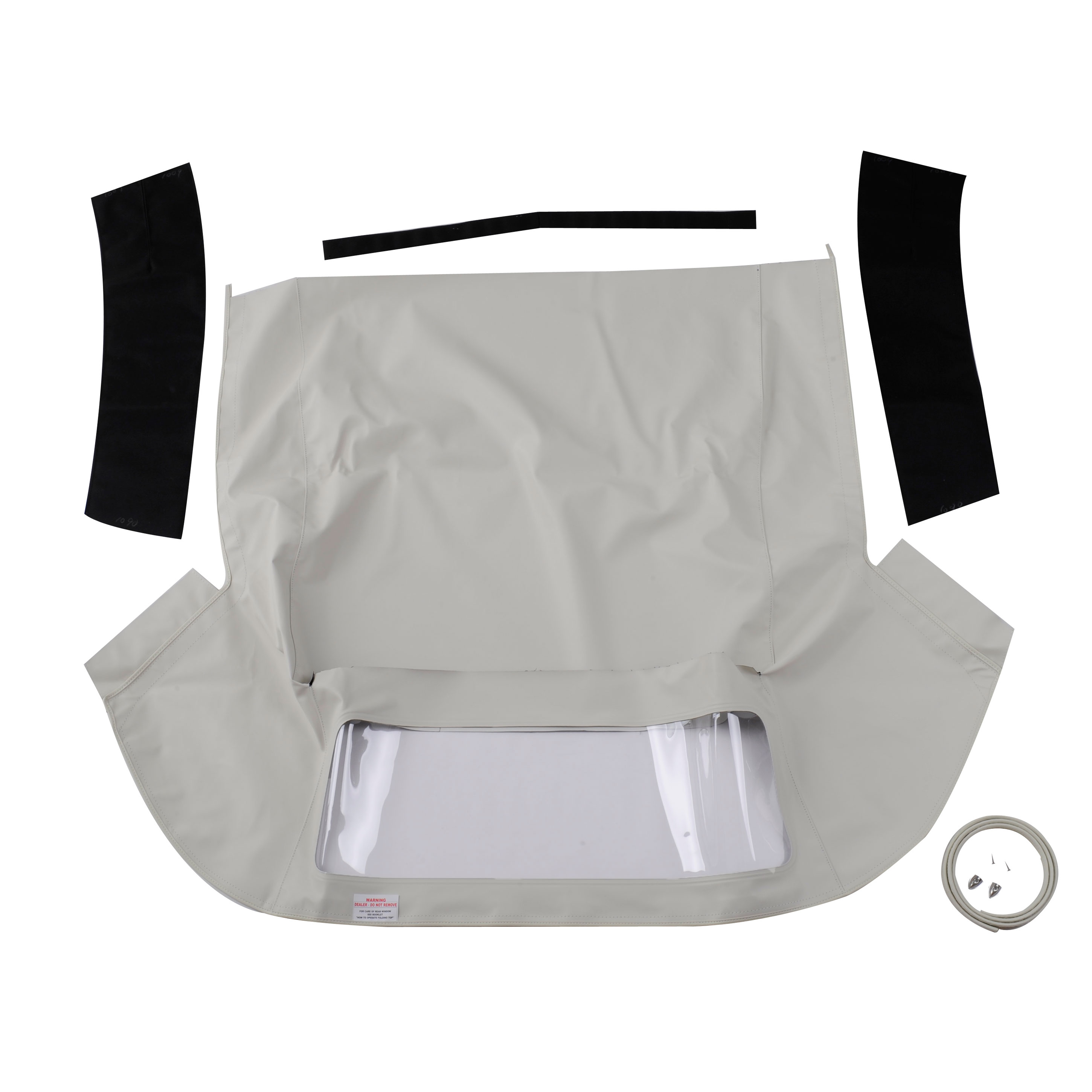 1960 Corvette C1 Vinyl Convertible Top Kit Date Coded - White -